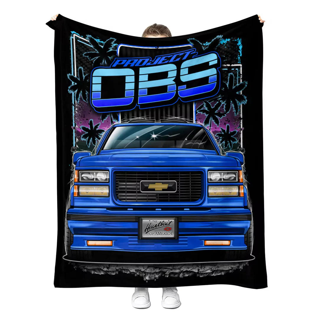 90's STYLE OBS BLANKET - BLUE - Image 2