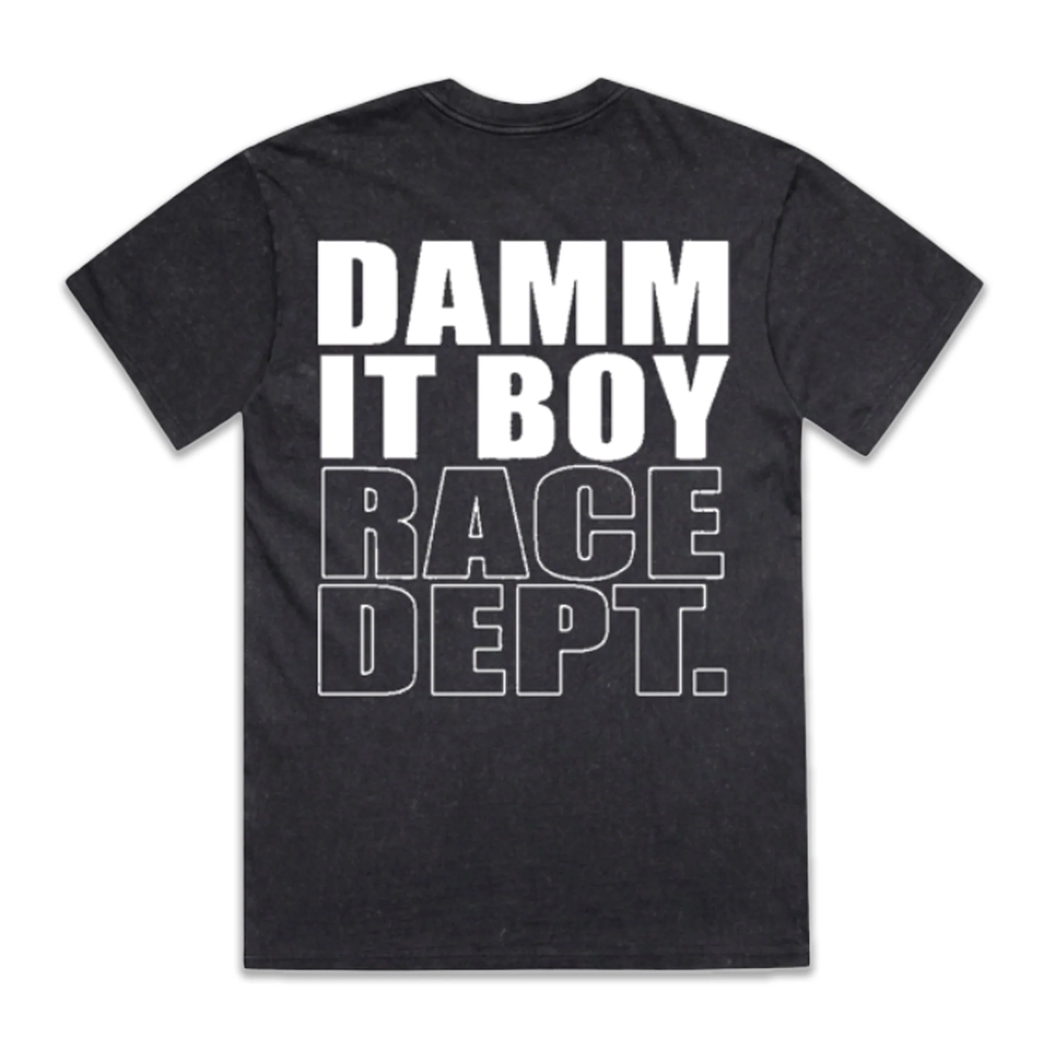 DAMMIT BOY RACE DEPT. T-SHIRT – GREY