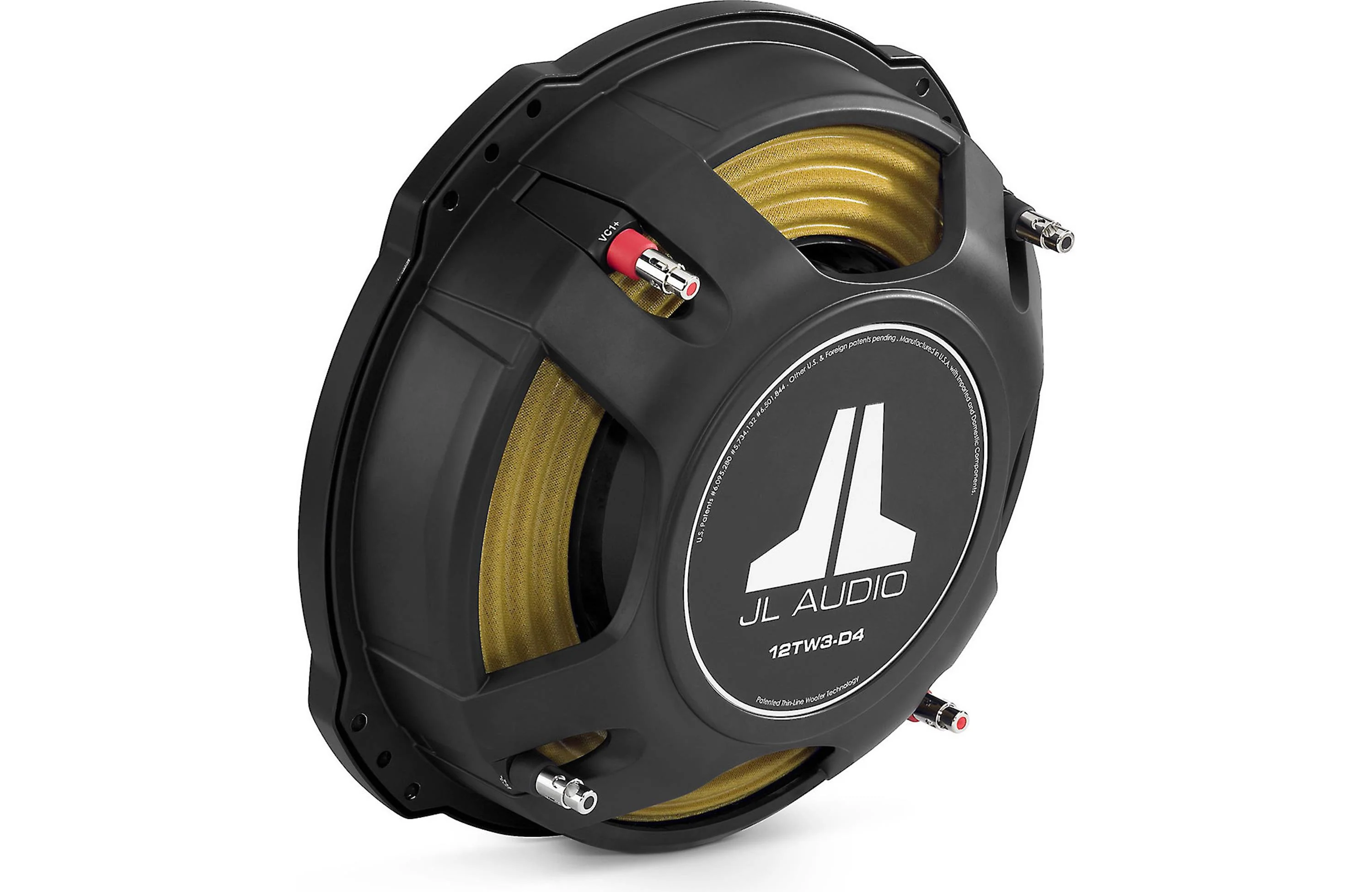 JL Audio 12TW3-D4 12" Subwoofer – 400W RMS Dual 4-Ohm Voice Coils - Image 3