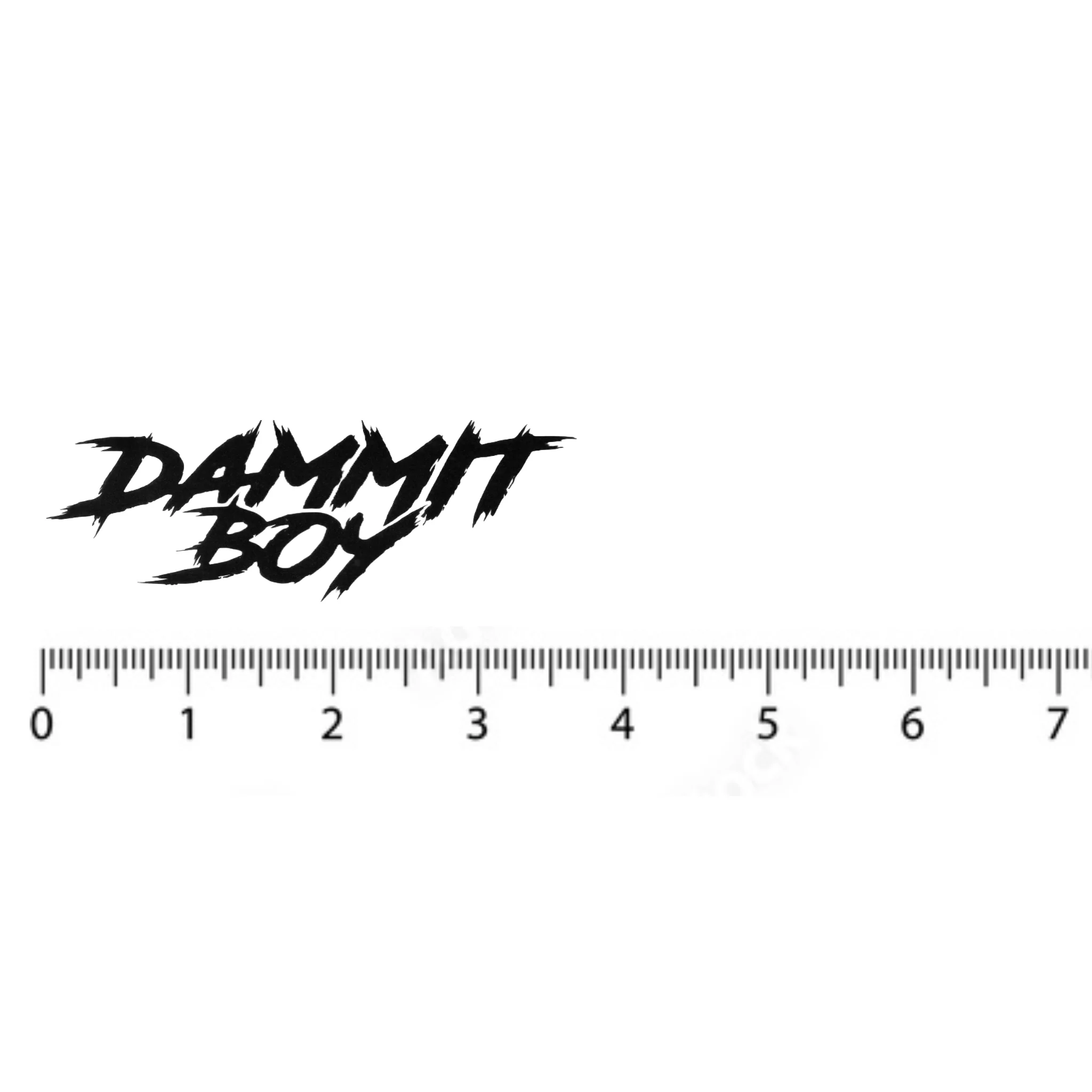 SMALL "DAMMIT BOY" DECAL - Image 2