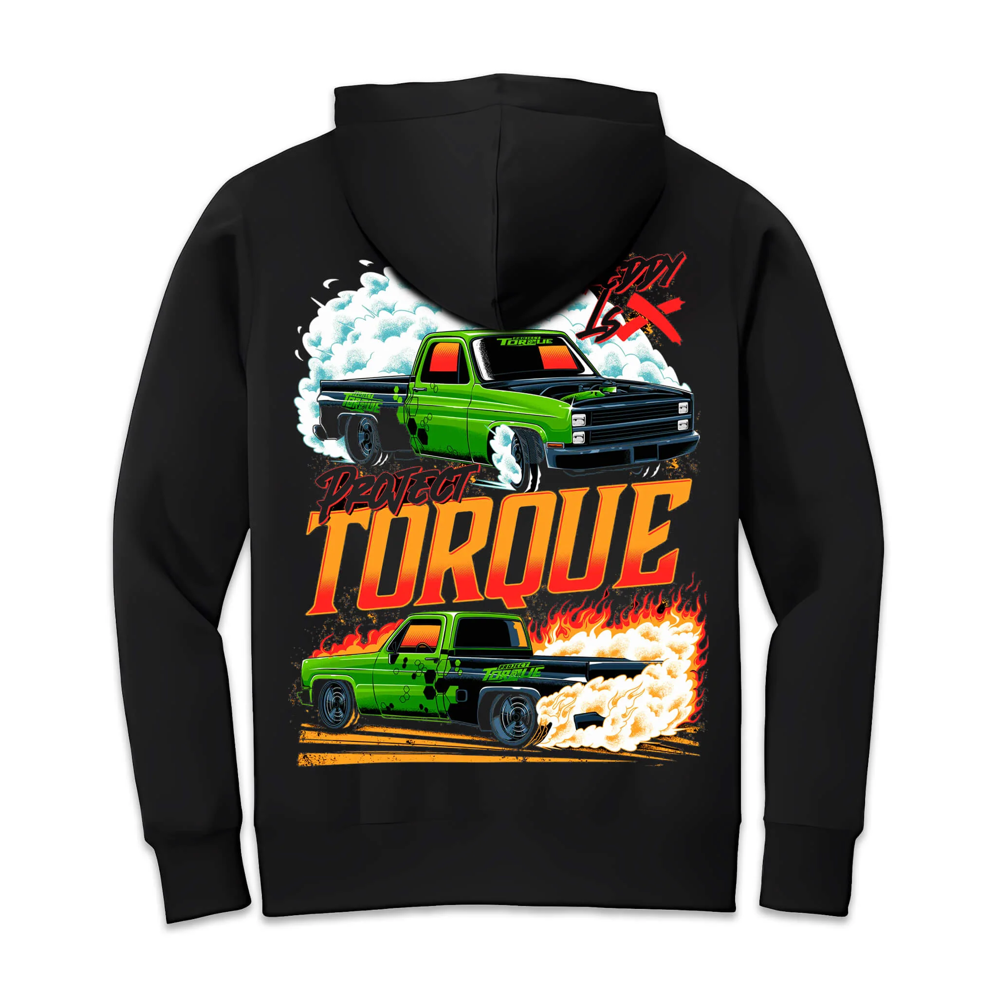 RETRO GREEN MACHINE HOODIE - Image 2