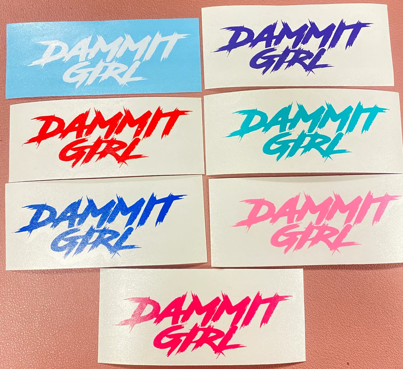 SMALL "DAMMIT GIRL" DECAL - Image 11